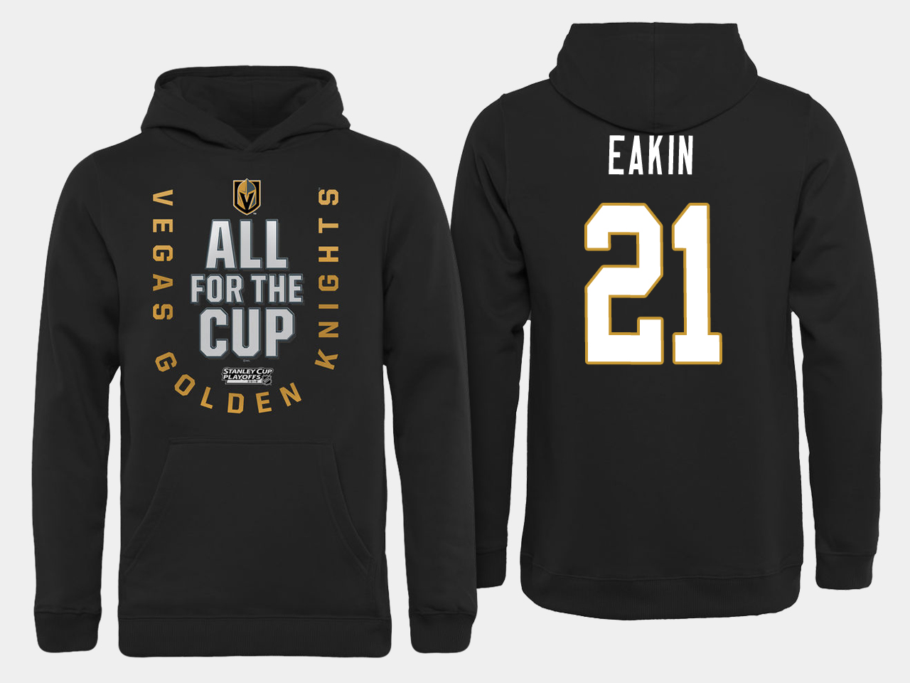 Men NHL Vegas Golden Knights #21 Eakin All for the Cup hoodie